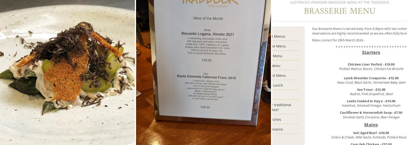 The Traddock Menu