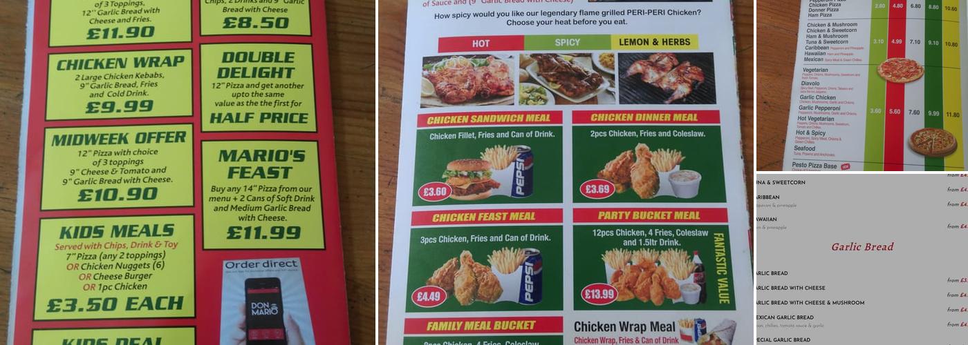 Don Mario Wigan Menu