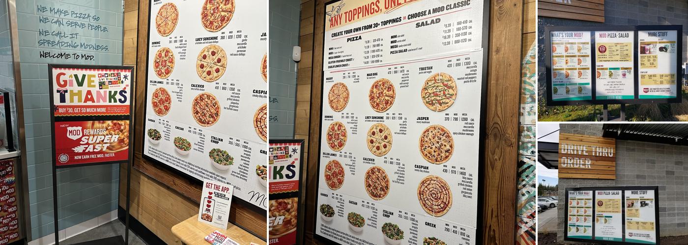 MOD Pizza Menu