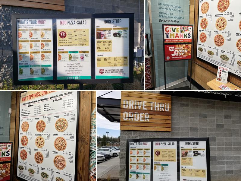 MOD Pizza Menu