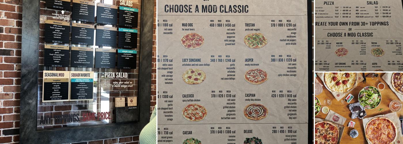 MOD Pizza Menu
