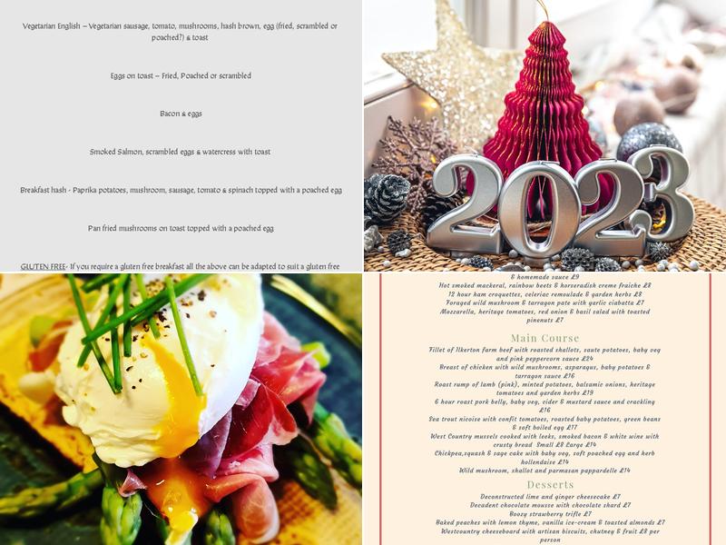 Bonnicott House Hotel Menu