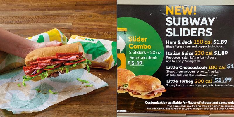 Subway Menu
