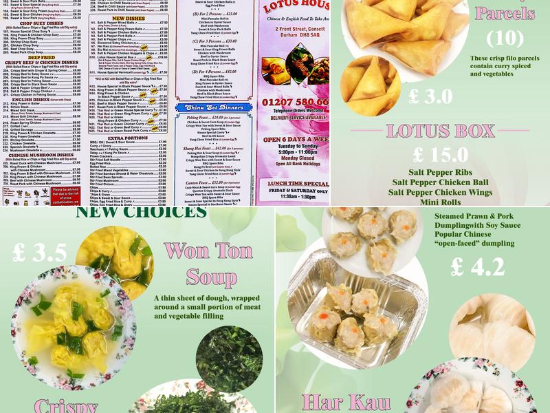 Lotus Chop Suey House Menu