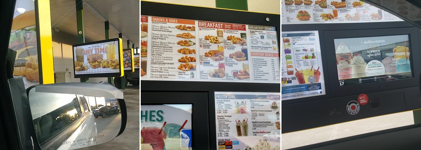 Sonic Drive-In Menu