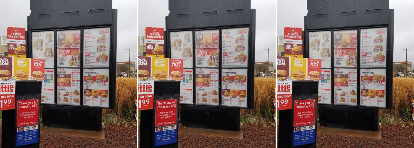 KFC Menu