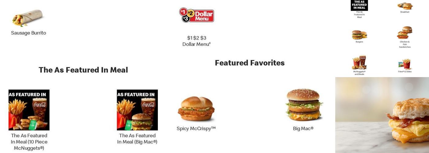 McDonald's Menu