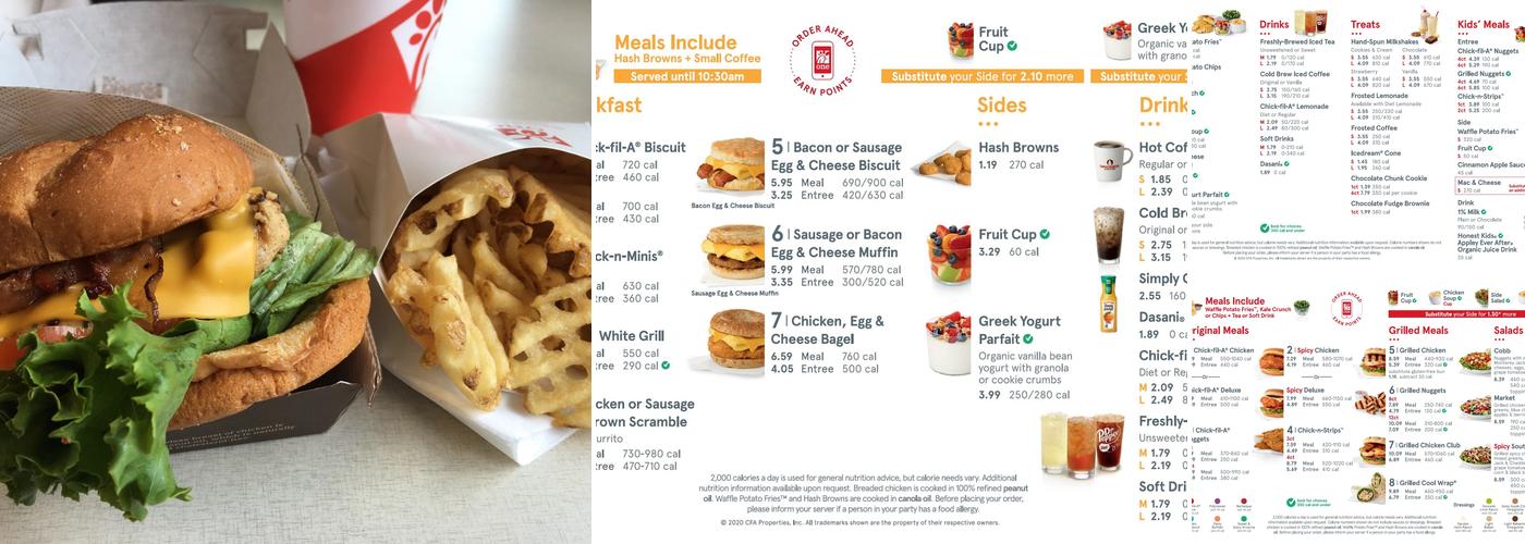 Chick-fil-A Menu