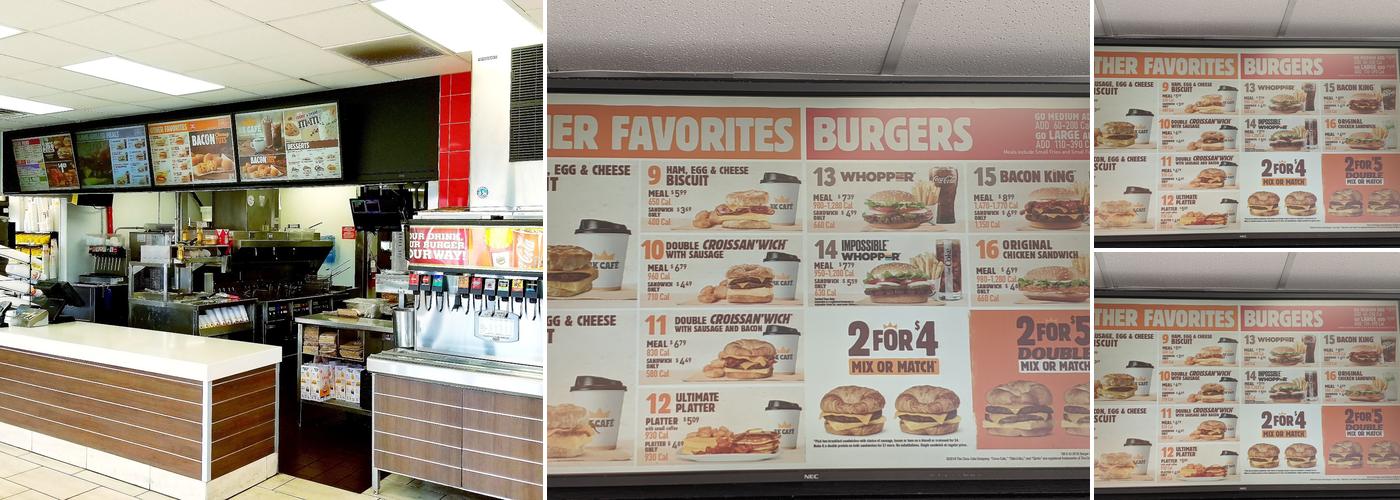 Burger King Menu