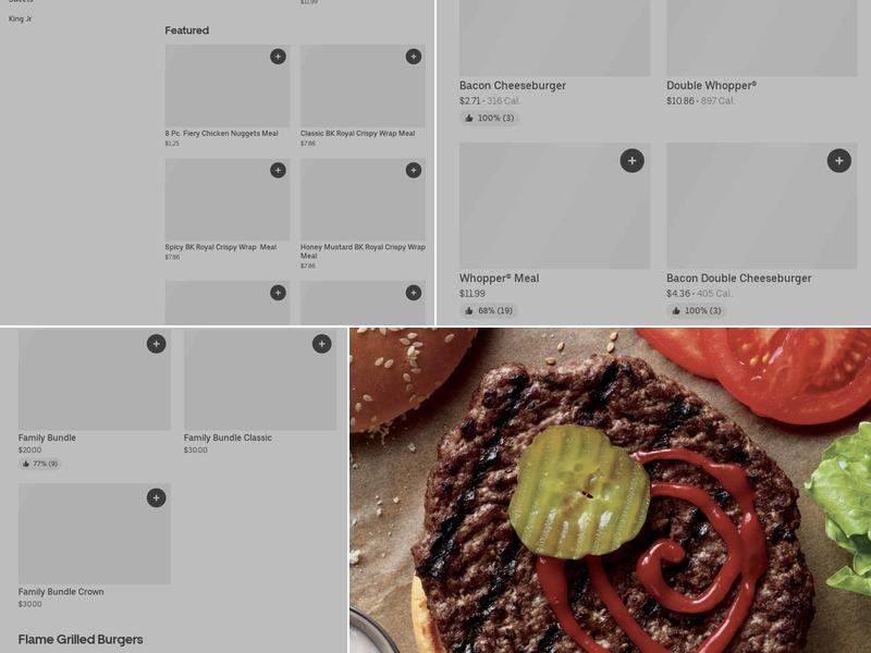 Burger King Menu
