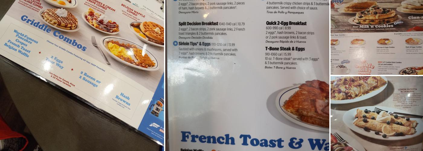 IHOP Menu