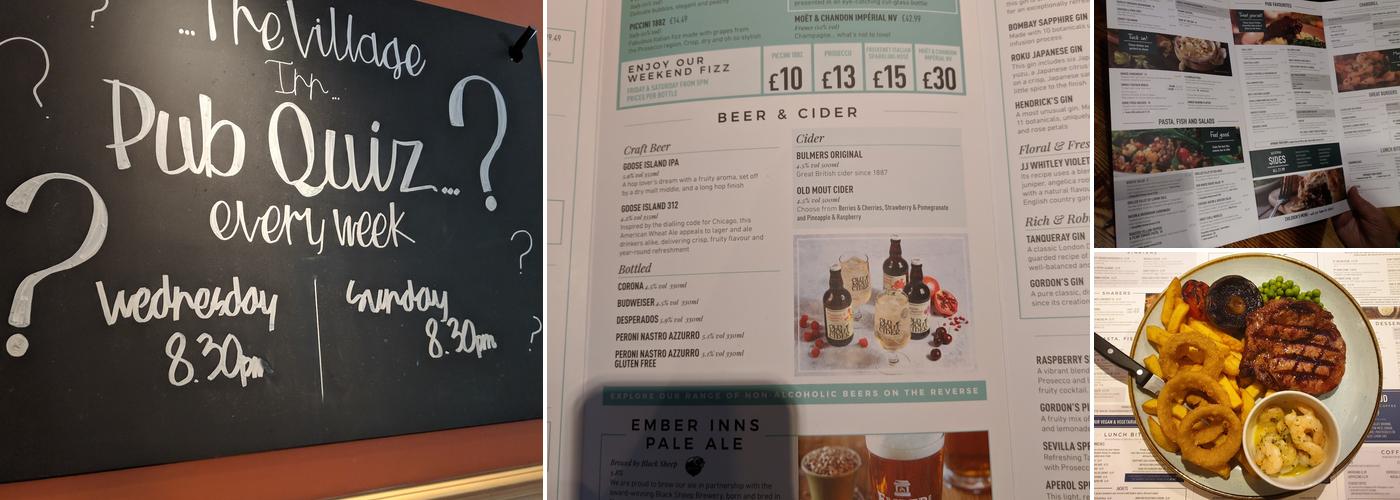 The Village Inn Menu