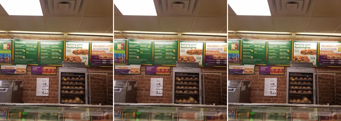 Subway Menu