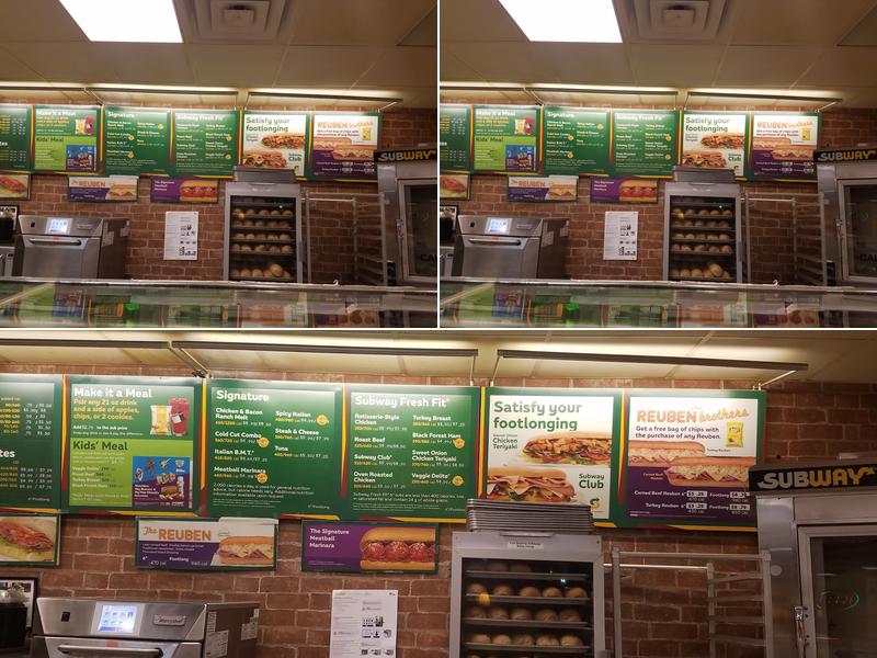 Subway Menu