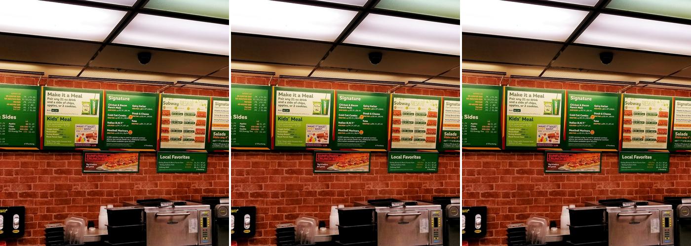 Subway Menu