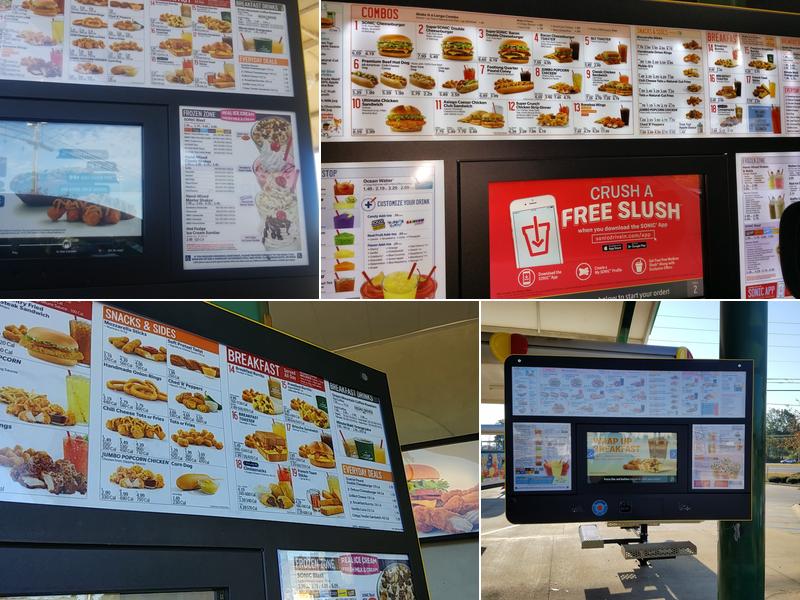 Sonic Drive-In Menu