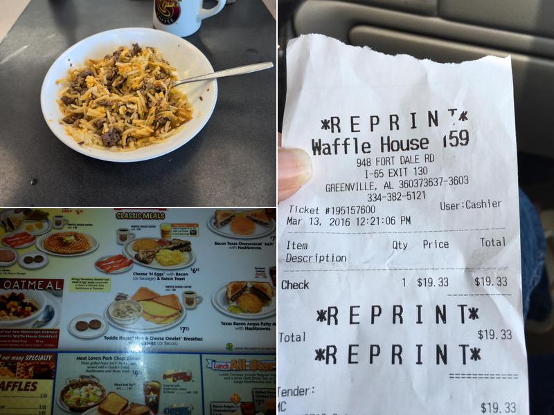 Waffle House Menu