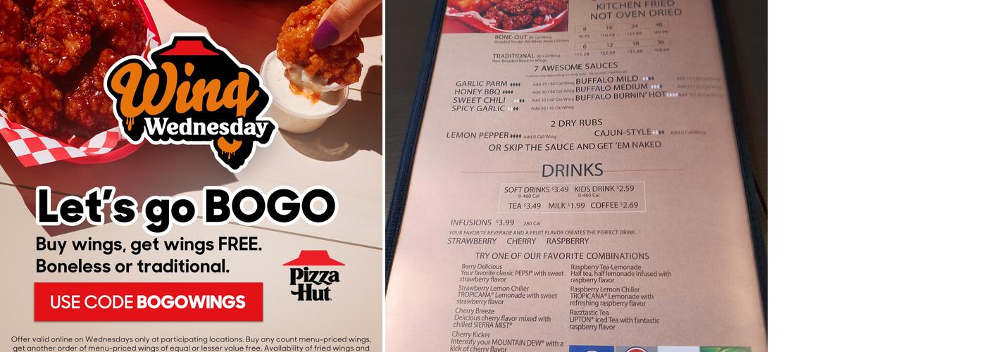 Pizza Hut Menu