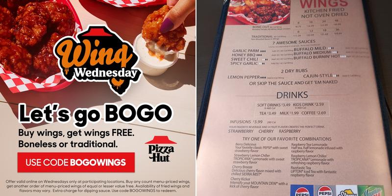 Pizza Hut Menu