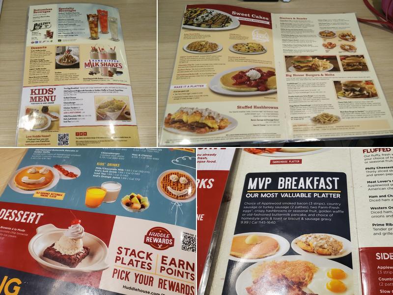 Huddle House Menu