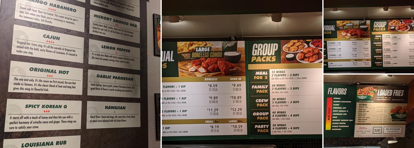 Wingstop Menu