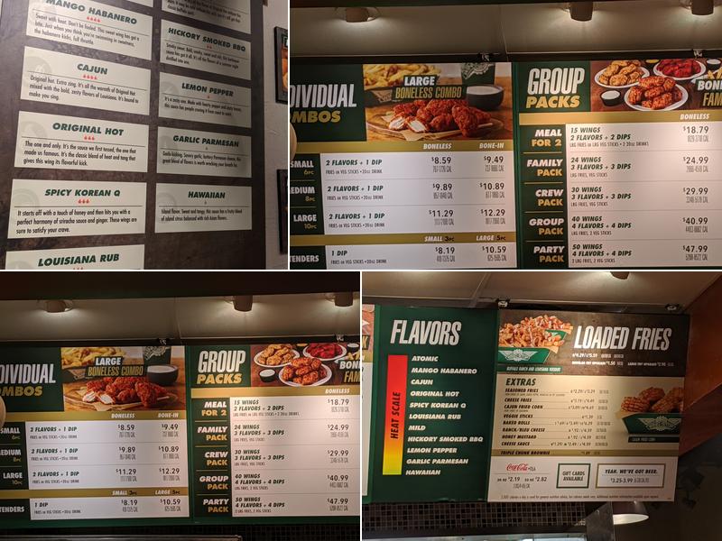 Wingstop Menu