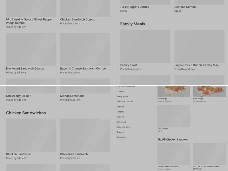 Popeyes Louisiana Kitchen Menu