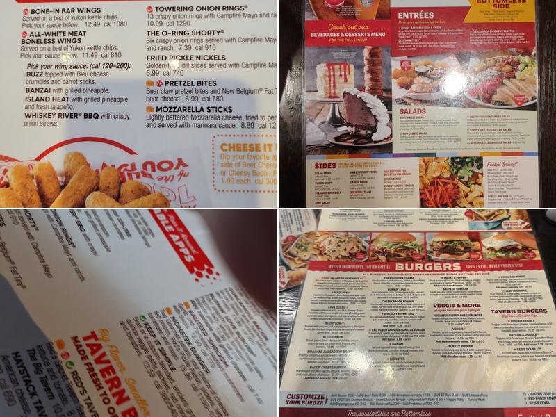 Red Robin Gourmet Burgers and Brews Menu