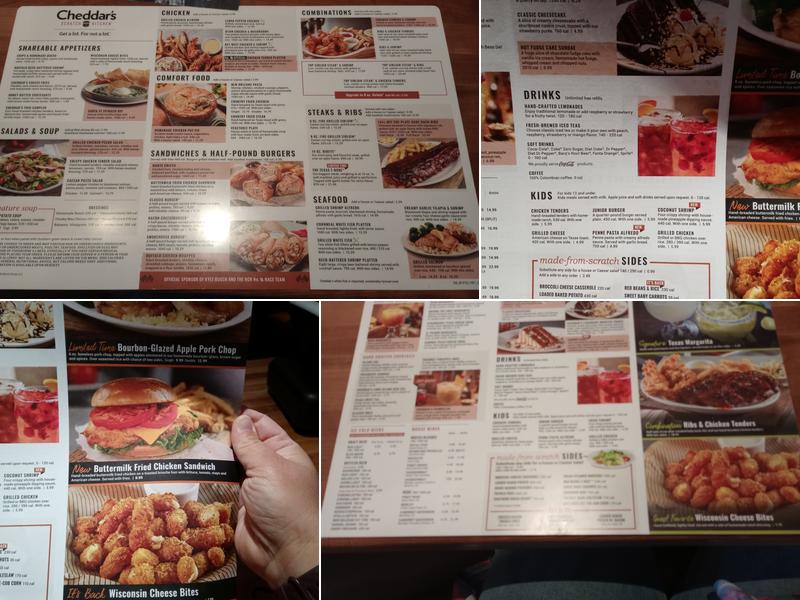 Cheddar's Scratch Kitchen Menu