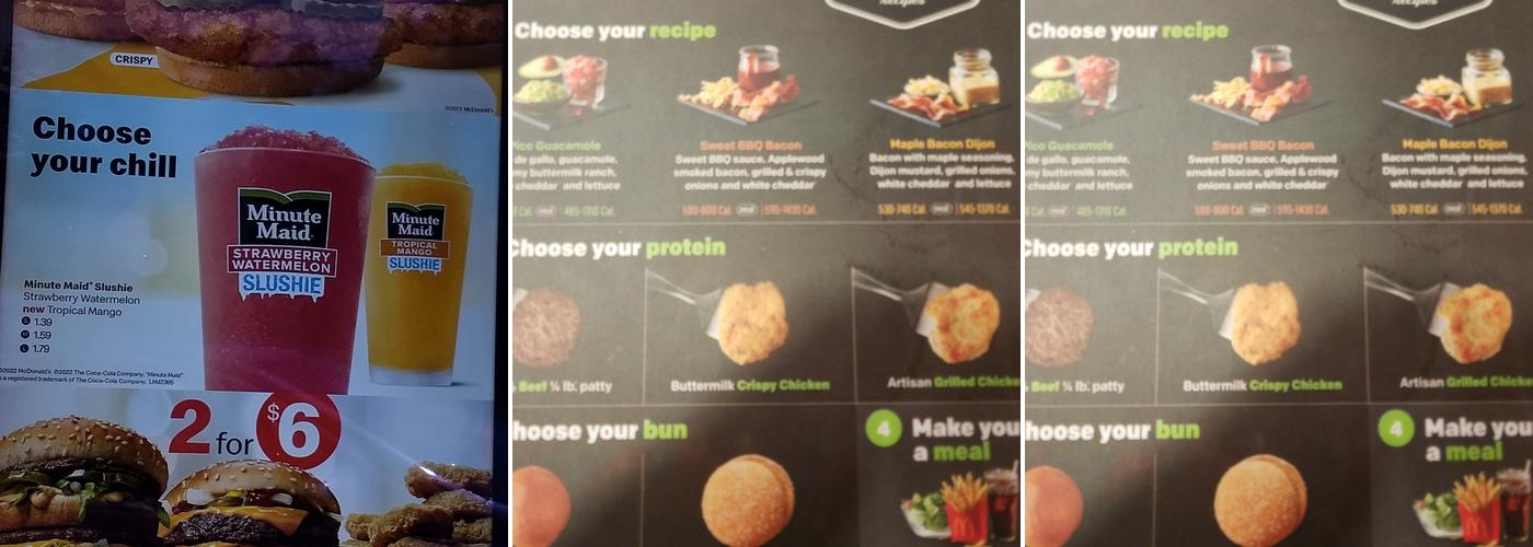 McDonald's Menu