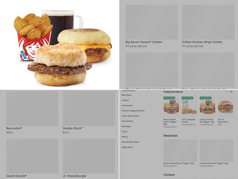 Wendy's Menu