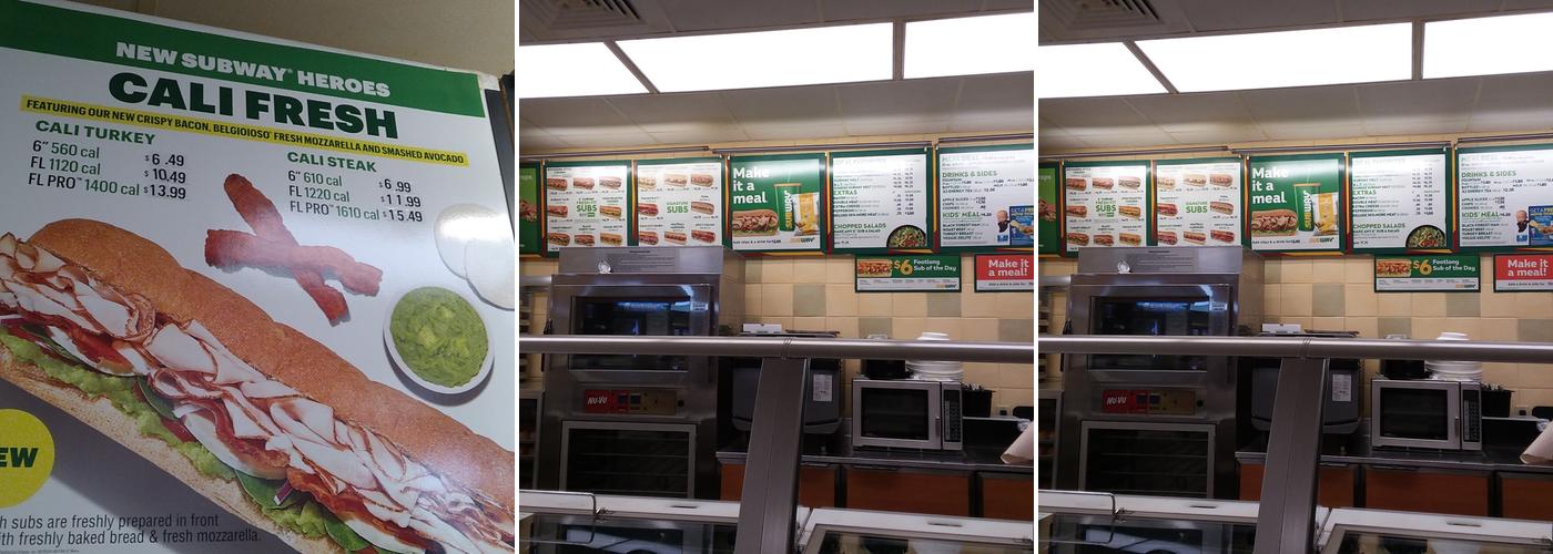 Subway Menu