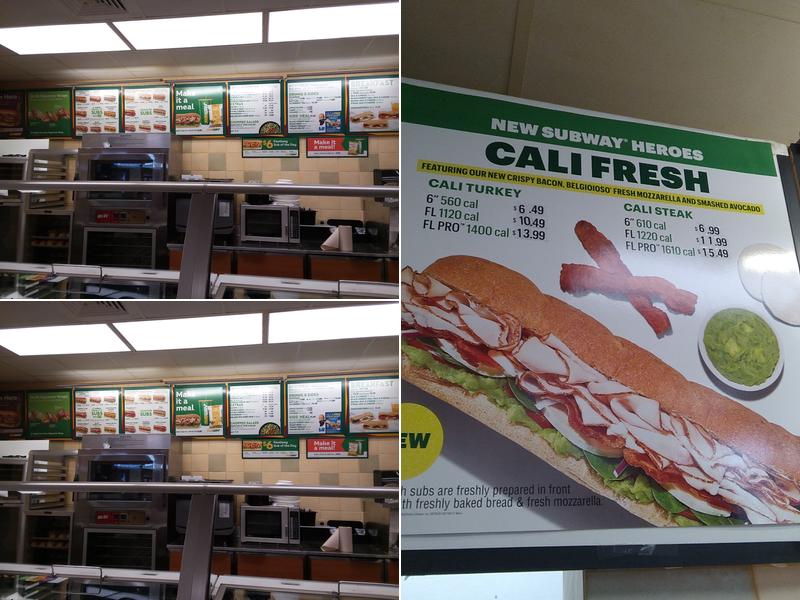 Subway Menu