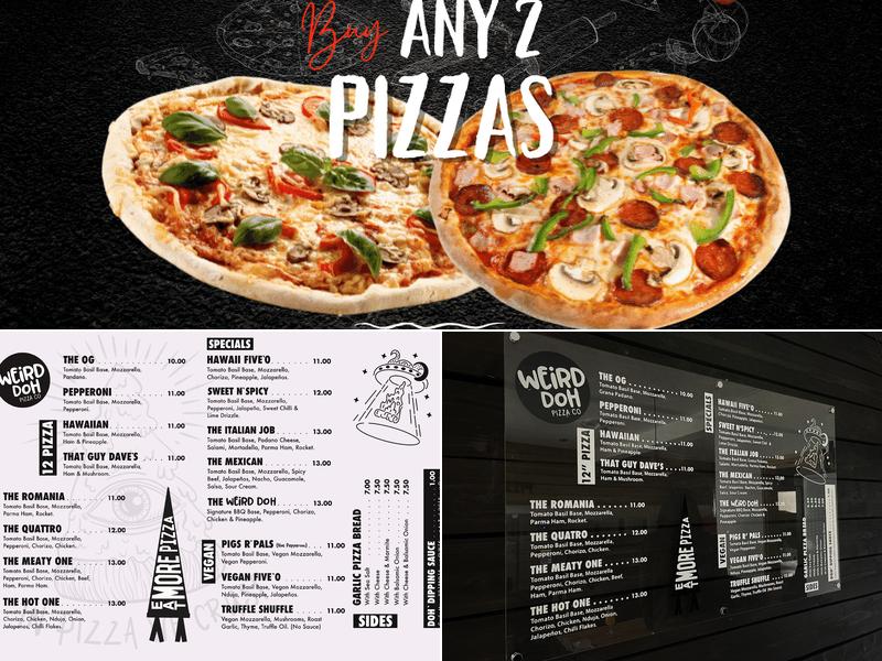 Weird Doh Pizza Co - Porthcawl Menu