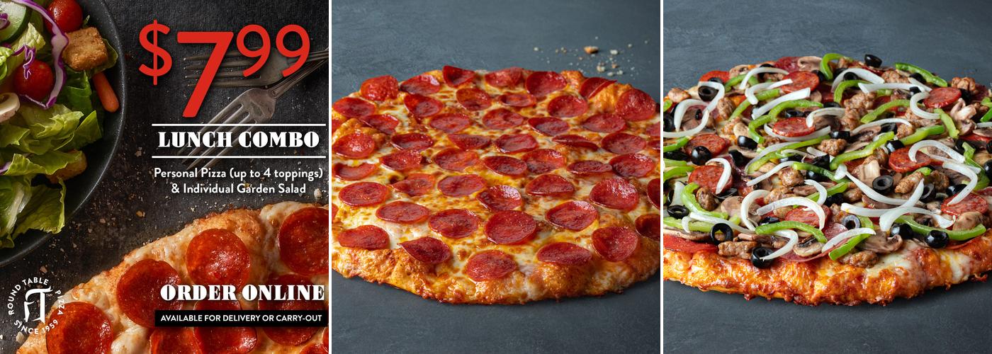 Round Table Pizza Menu