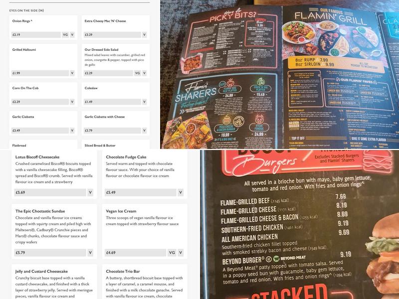 Prince Of Wales Menu