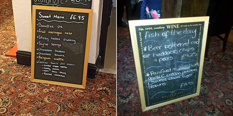 The Crealock Arms Menu