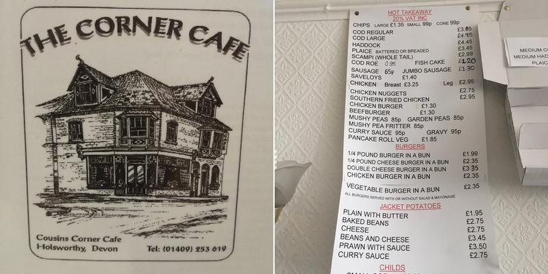 Corner Cafe Menu