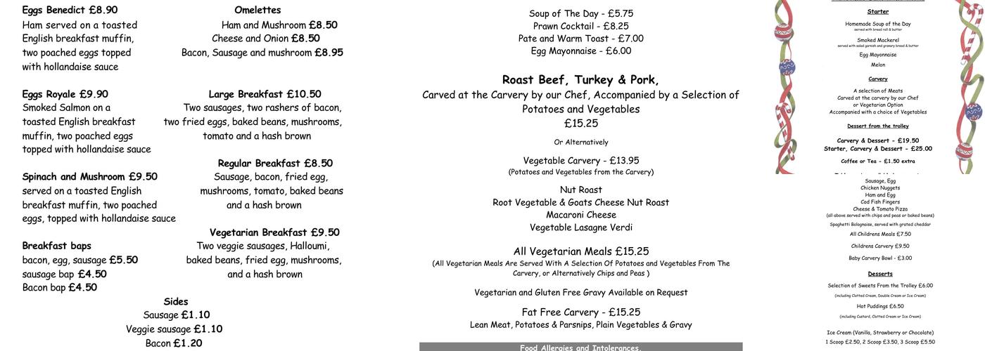 Country Cousins Menu