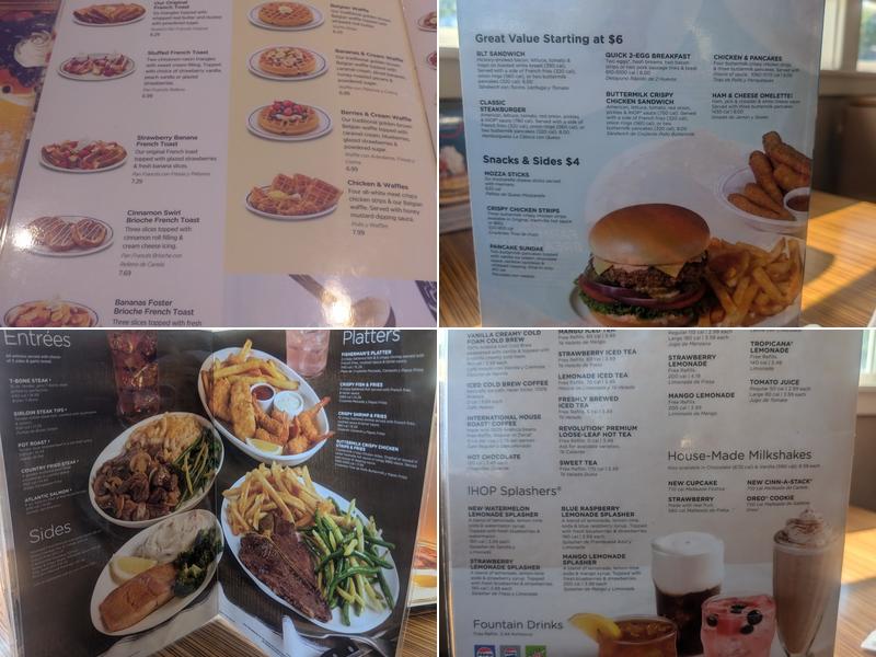 IHOP Menu