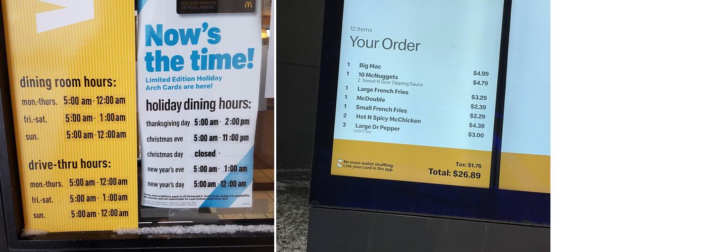 McDonald's Menu