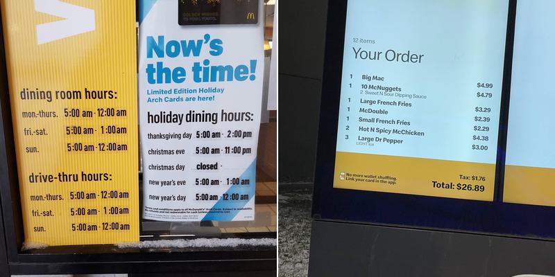 McDonald's Menu