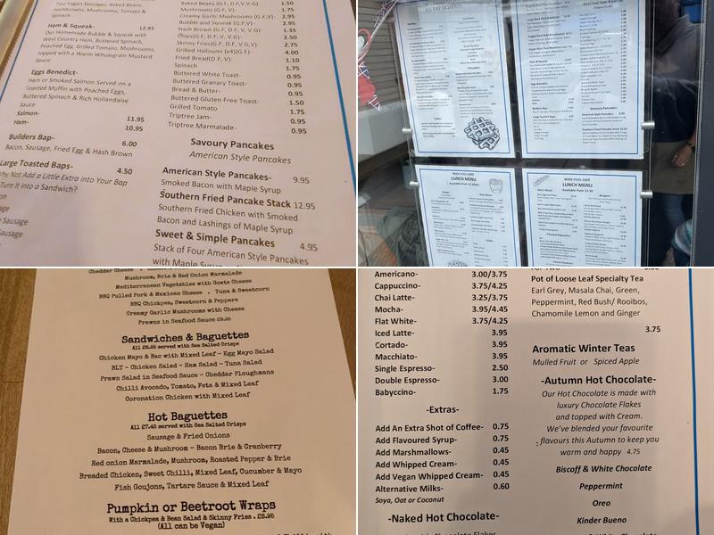 Rock Pool Café/Takeaway Menu