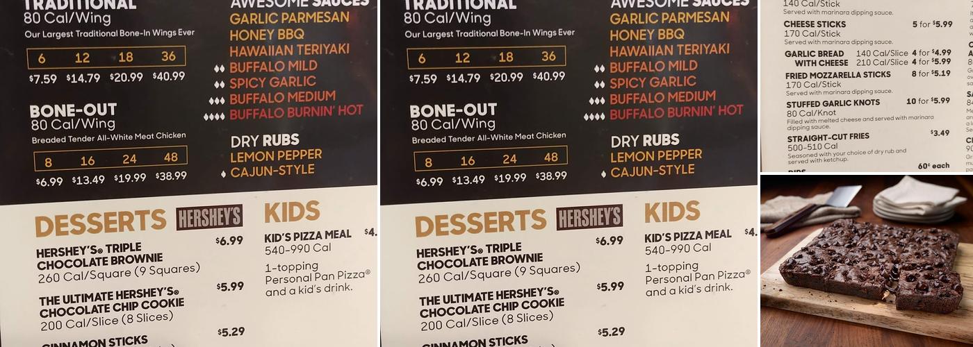 Pizza Hut Menu