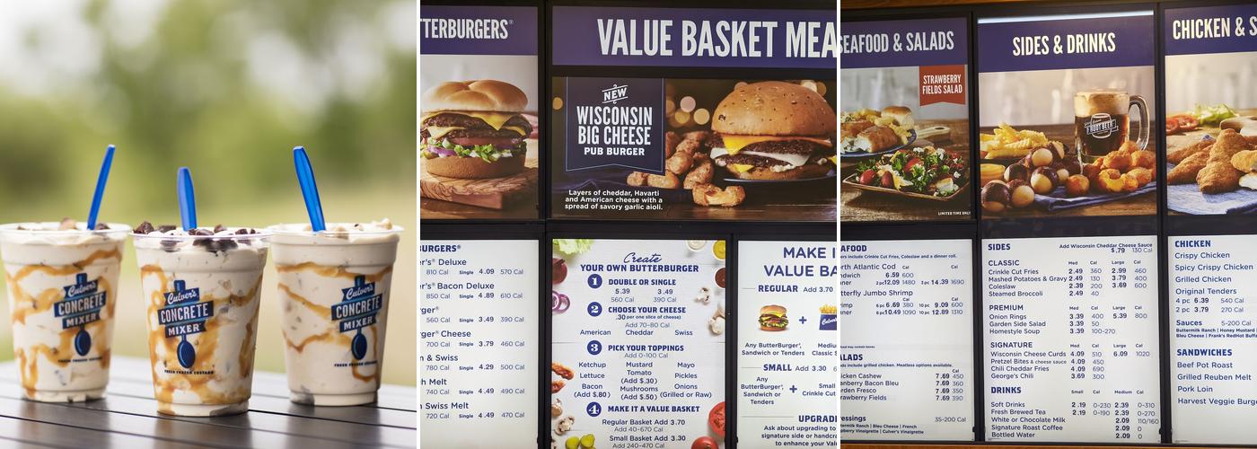 Culver’s Menu