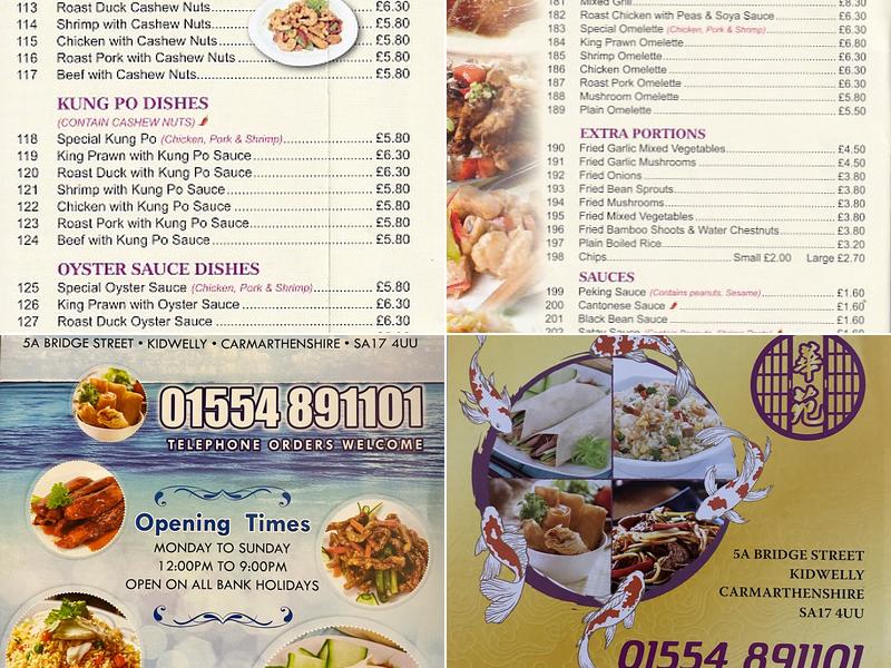 WAH YUEN(fish and chip& Chinese ) Menu