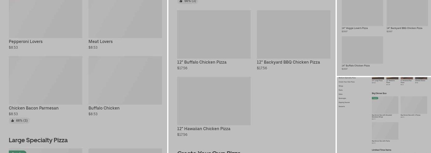 Pizza Hut Menu