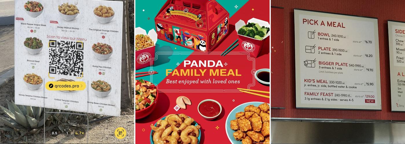 Panda Express Menu