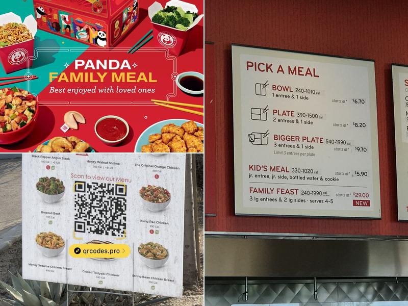 Panda Express Menu