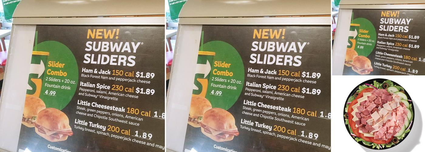 Subway Menu
